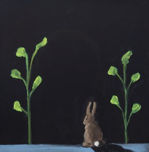 Éjszakai nyúl, 2019 (olaj, vászon)