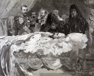 Sándor cár halála, 1894. nov. alkotó: Gennaro Amato