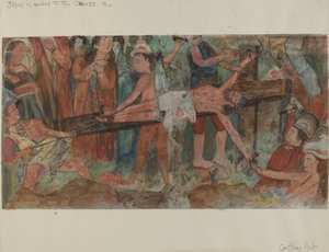11. számú keresztút: Jézust a keresztre szögezik, c. 1936.