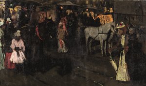Vasárnap este a gáton, Amszterdam, 1895 körül (olaj, vászon)