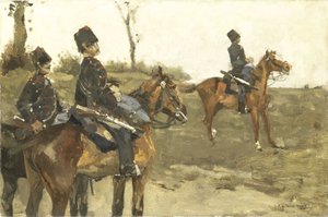 Huszárok alkotó: Georg-Hendrik Breitner