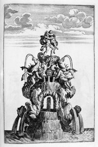 Szökőkútterv, 1664 alkotó: Georg Andreas Bockler