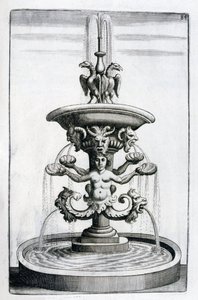 Szökőkútterv, 1664 alkotó: Georg Andreas Bockler