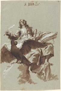 Szent János evangélista alkotó: Georg Anton Urlaub