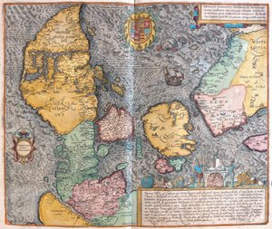 Dánia - Georg Braun "Civitates Orbis Terrarum" című művében, Köln 1617. alkotó: Georg Braun