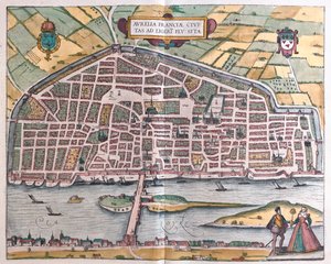 Orleans - Franciaország, Georg Braun "Civitates Orbis Terrarum" című művében, Köln 1617.