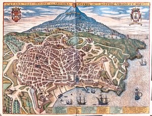 Palmanova, Olaszország - Georg Braun "Civitates Orbis Terrarum" című művében, Köln 1617. alkotó: Georg Braun