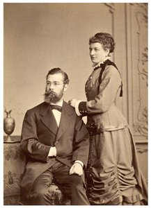 Hermann von Ihering portréja első feleségével, Anna Maria Clara Belzer Wolfdal alkotó: Georg Brokesch