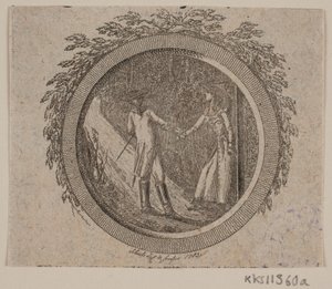 Címmatrica S. Richardson számára: "Miss Clarissa Harlowe története", második rész alkotó: Georg Christian Schule