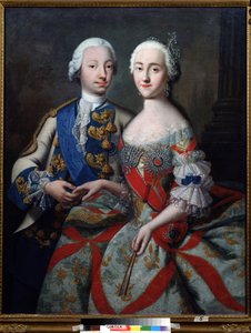 Piotr Feodorovich nagyherceg (később Oroszország III. Péter) portréja
