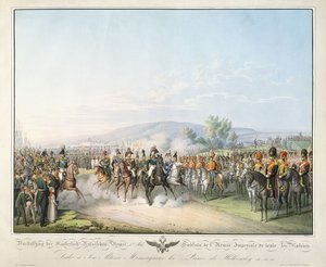 Az egész Oroszország császári hadseregének táblázata a "Tableau des Armees de l"Europe-ból, Ludwig Von Kleist, 1828-1845 körül