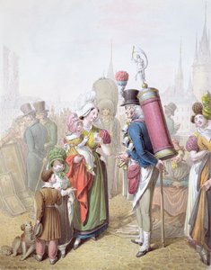 A Pont Notre-Dame, 1810 körül (wc papíron) alkotó: Georg Emanuel Opitz