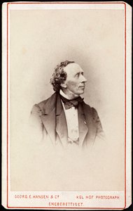 Hans Christian Andersen (1805-1875) portréja, készítette Hansen, Georg Emil (1833-1891). Fénykép, c. 1871. Magángyűjtemény alkotó: Georg Emil Hansen