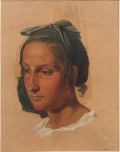 Portrétanulmány egy olasz nőről alkotó: Georg Friedrich August Lucas