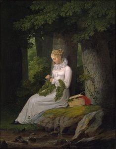 A koszorúfonó alkotó: Georg Friedrich Kersting