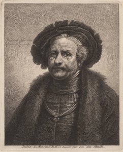 Rembrandt önarcképe alkotó: Georg Friedrich Schmidt, after Rembrandt van Rijn