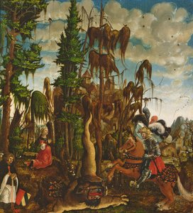 Szent György megmenti a hercegnőt a sárkánytól, 1520 alkotó: Georg Lemberger