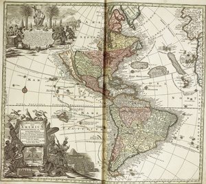 Amerika térképe, 1744