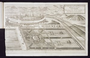 Az új kertek Cremsier-ben, a herceg-püspök rezidenciájában, 1700 körül megjelentek alkotó: Georg Matthaus Vischer