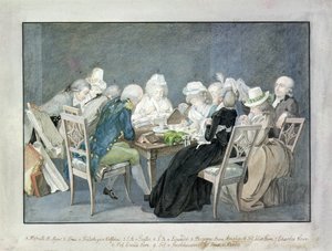 Soiree Anna Amalia szász-weimari hercegnőnél, 1795 körül (akvarell)