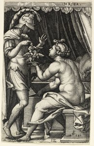 Médeia és Iaszón, a Görög hősnőkből alkotó: Georg Pencz
