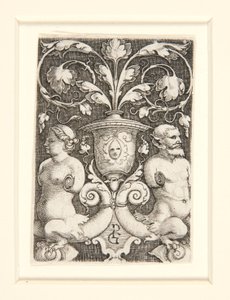Díszítő váza két figurával alkotó: Georg Pencz