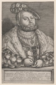 Johann Friedrich, a Nagylelkű, szász választófejedelem portréja alkotó: Georg Pencz
