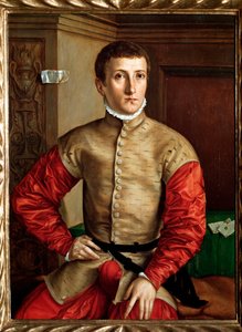 18 éves fiatal férfi portréja - olaj, fa, c. 1544