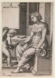 Retorika, a „The Liberal Arts” sorozatból alkotó: Georg Pencz