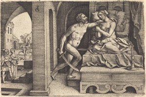 Tarquin és Lucretia alkotó: Georg Pencz