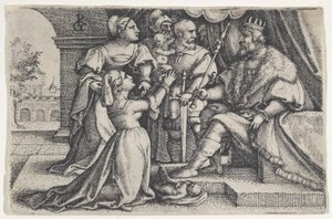 Salamon ítélete. alkotó: Georg Pencz
