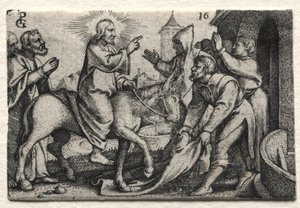 Jézus Krisztus élete: Krisztus belép Jeruzsálembe alkotó: Georg Pencz
