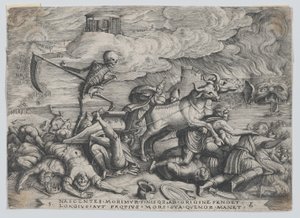 A halál diadala az időben, Petrarch diadala című filmből. alkotó: Georg Pencz