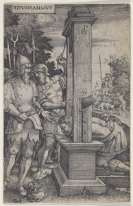 Titus Manlius, a Római hősökből, 1535. alkotó: Georg Pencz