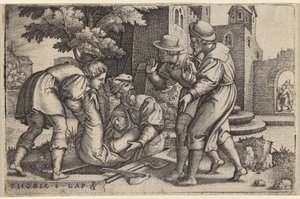 Tóbiás eltemeti Izrael egyik fiát alkotó: Georg Pencz