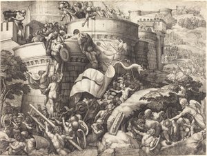 Cartagena elfoglalása alkotó: Georg Pencz after Giulio Romano
