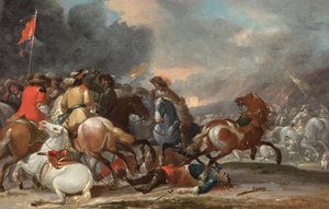 Lovas csata alkotó: Georg Philipp Rugendas