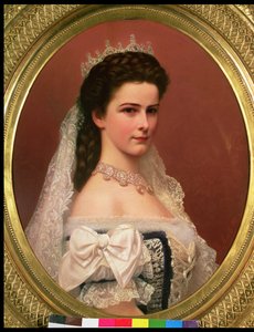 Bajor Erzsébet császárné (1837-98) magyar viseletben, 1867