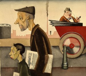 Újsághordozó. 1921 körül