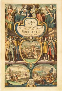 A VI. kötet címlapképe Georg Braun Civitates Orbis Terrarum című művéből. alkotó: Georg Braun and Hogenberg Franz