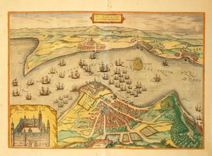 Kronborg a Világ városaiból, Georg Braun alkotó: Georg Braun and Hogenberg Franz