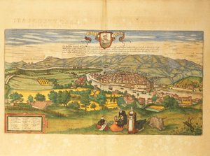 Bilbao térképe Georg Braun Civitates Orbis Terrarum című művéből alkotó: Georg Braun and Hogenberg Franz