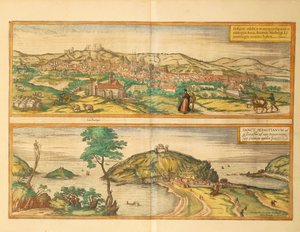 San Sebastian és Burgos térképe Georg Braun Civitates Orbis Terrarum című művéből alkotó: Georg Braun and Hogenberg Franz