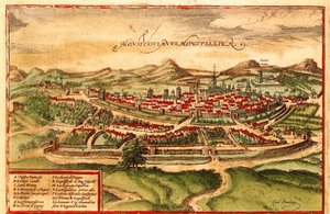 Montpellier, Franciaország alkotó: Georg and Hogenberg Franz (1535 90) Braun