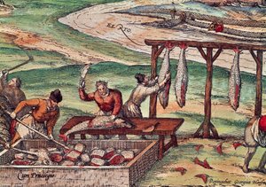 Tonhalfeldolgozás, miniatűr a világ városaiból, Georg Braun és Franz Hogenberg alkotó: Georg Braun and Hogenberg Franz
