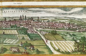 Mezőgazdasági terület Valladolid közelében, a világ városában, Franz HOGENBERG (1535-1590) műve alkotó: Georg Braun and Hogenberg Franz