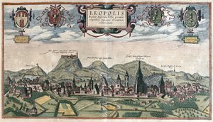 Lviv (Lvov), Ukrajna (metszet)