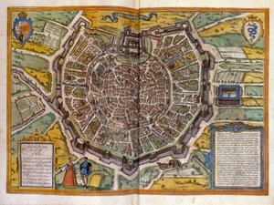 Plan de Milan és 1585 Tiré de l