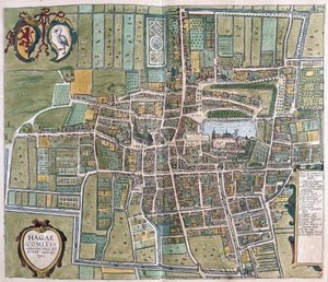 Hága, Hollandia (metszet) alkotó: Georg Braun and Hogenberg Franz