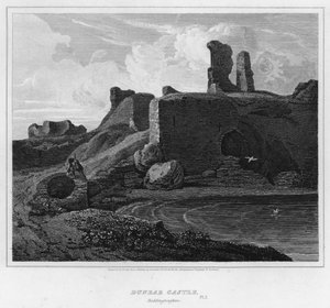 Dunbar kastély, Haddingtonshire (metszet)